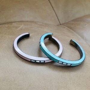 JCREW enamel cuff bangles